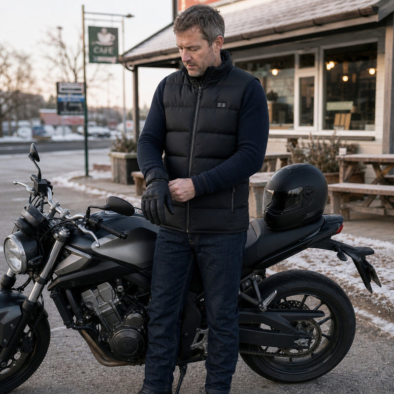 ThermStride heated vest used for riding