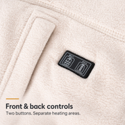 BELLY and BACK buttons for separate front and back heating control